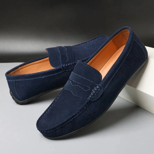 LE DREUX SUEDE LOAFERS