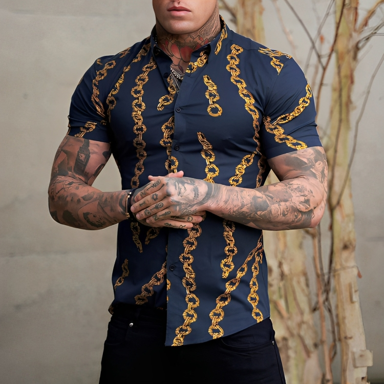 THE ENZO SLIM FIT SHORT SLEEVE SHIRT